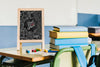 Small Blackboard Mock-Up On Desk Psd