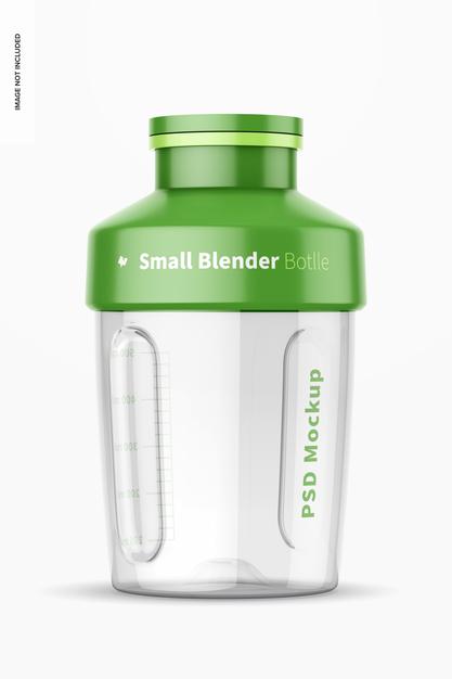 Small Blender Bottle Mockup, Front View Psd