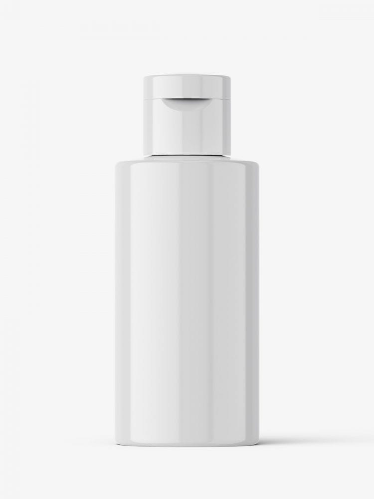 Small Bottle With Flip Top Mockup / Glossy