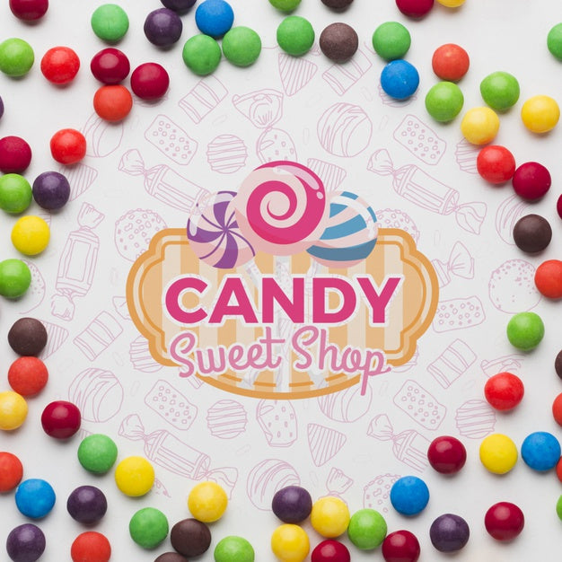 Small Candies On Table Psd