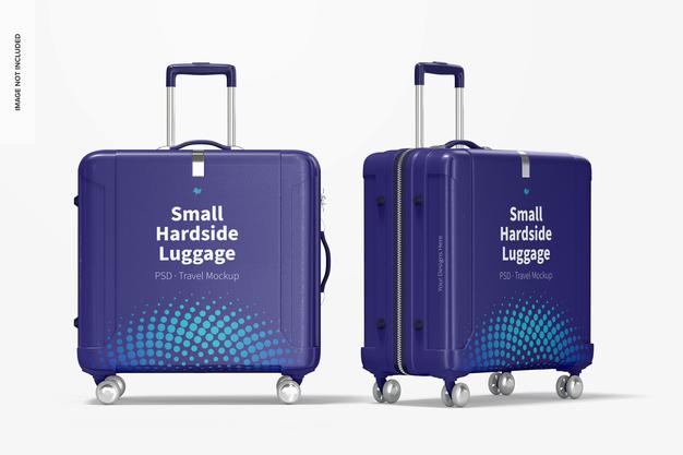 Small Hardside Luggage Mockup Psd