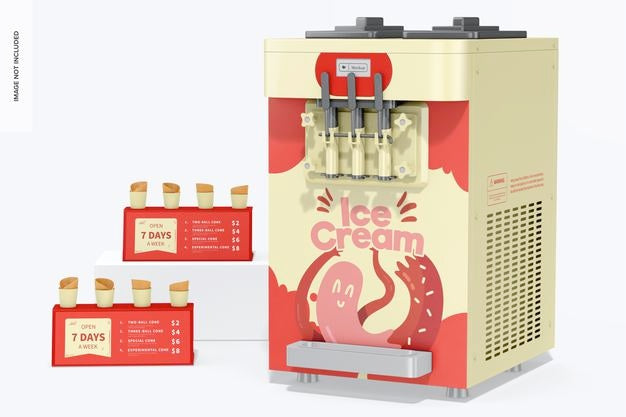 Small Ice Cream Machine Mockup Psd