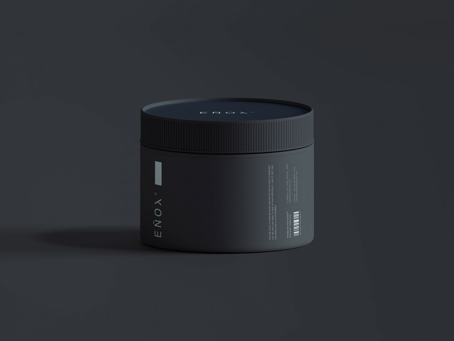 Small Plastic Jar Mockup