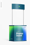Small Promo Stand Mockup, Right View Psd