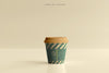 Small Size Biodegradable Paper Cup Mockup Psd