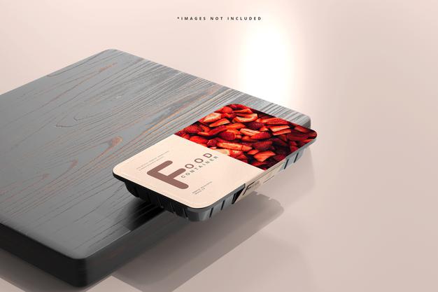 Small Size Food Container Mockup Psd