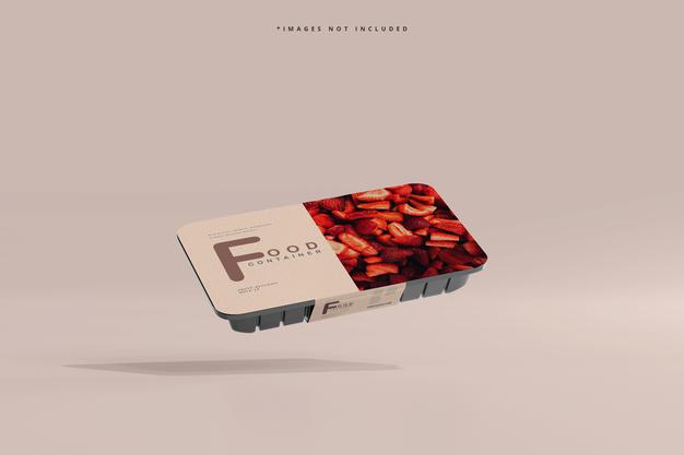 Small Size Food Container Mockup Psd