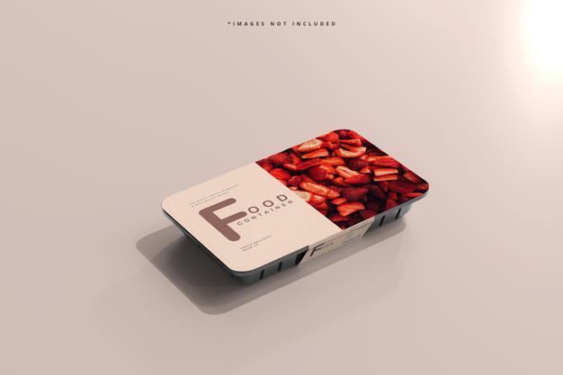 Small Size Food Container Mockup Psd