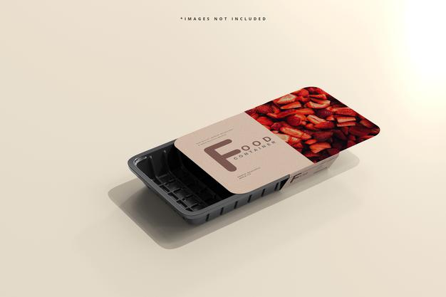 Small Size Food Container Mockup Psd