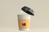 Small Size Paper Coffee Cup Mockup Psd