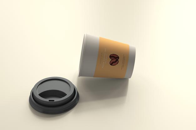 Small Size Paper Coffee Cup Mockup Psd