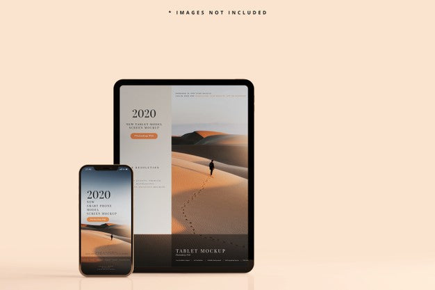 Smart Phone And Tablet Mockup Psd