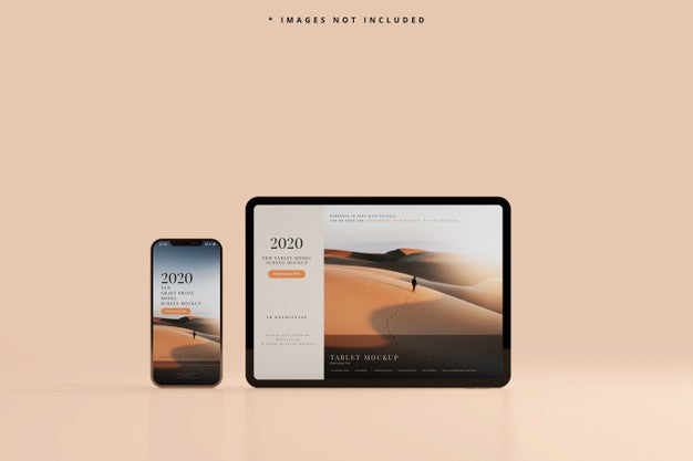 Smart Phone And Tablet Mockup Psd