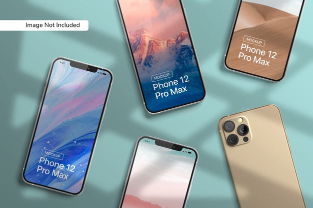 Smartphone 12 Pro Max Mockup Psd