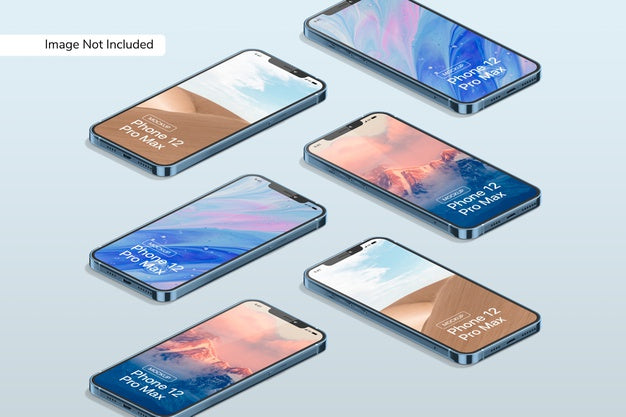 Smartphone 12 Pro Max Mockup Psd