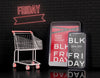 Smartphone And Digital Tablet Screens Mockup. Black Friday Concept Psd