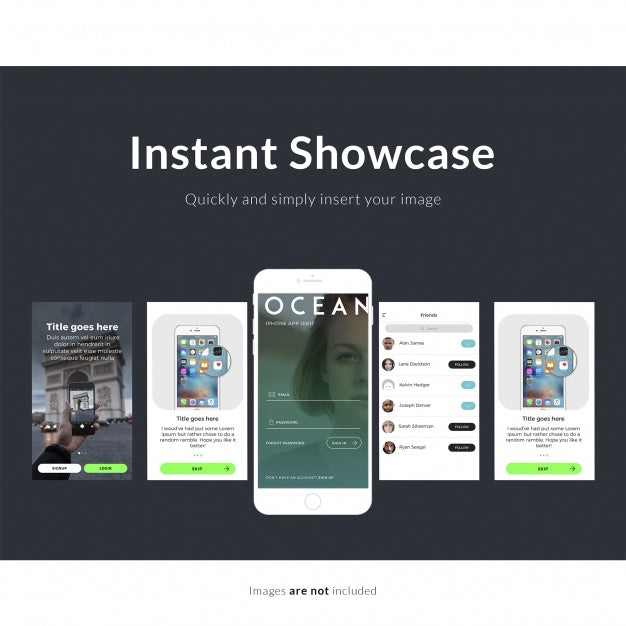 Smartphone And Screens Mock Up Psd