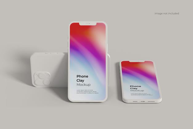 Smartphone Clay Mockup Psd