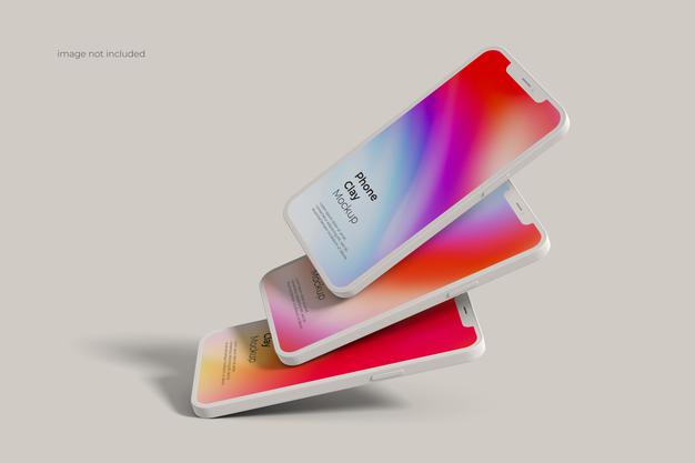 Smartphone Clay Mockup Psd