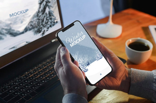 Smartphone Device Concept Mock-Up Psd