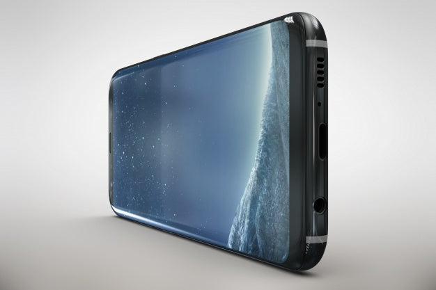 Smartphone Mock Up Lateral View Psd