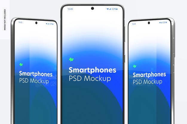 Smartphone Mockup, Close Up Psd