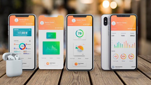 Smartphone Mockup For Apps Psd