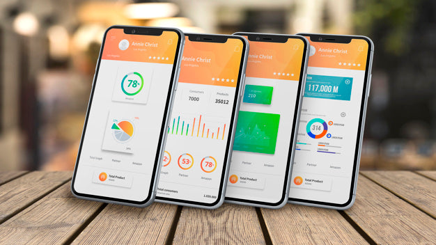 Smartphone Mockup For Apps Psd