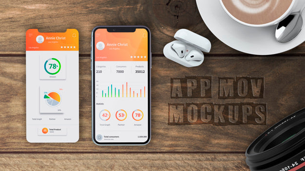 Smartphone Mockup For Apps Psd