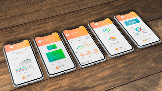 Smartphone Mockup For Apps Psd