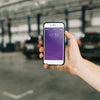 Smartphone Mockup In Car Factory Psd