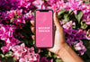 Smartphone Mockup In Floral Background Psd