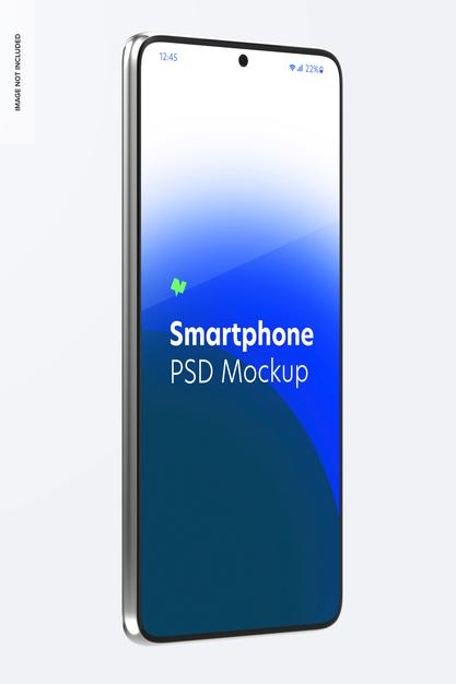 Smartphone Mockup, Right Side View Psd