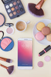 Smartphone Mockup With Beauty Concept Psd