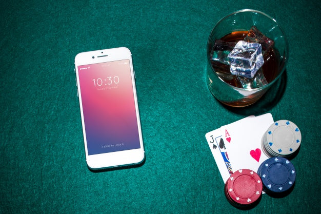 Smartphone Mockup With Casino Concept Psd