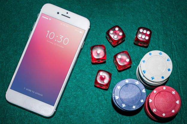 Smartphone Mockup With Casino Concept Psd
