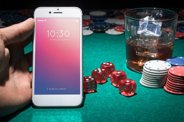 Smartphone Mockup With Casino Concept Psd