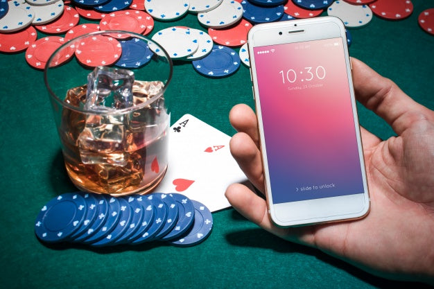 Smartphone Mockup With Casino Concept Psd