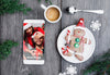 Smartphone Mockup With Christmas Concept Psd