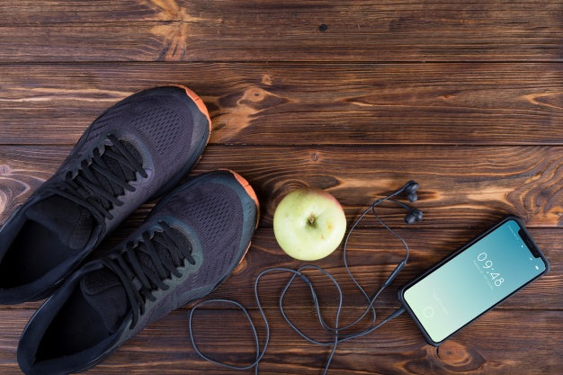 Smartphone Mockup With Fitness Concept Psd