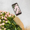 Smartphone Mockup With Floral Decoration Psd