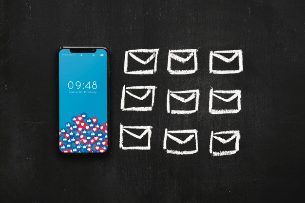 Smartphone Mockup With Internet Concept Psd