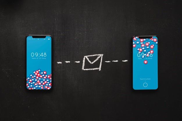 Smartphone Mockup With Internet Concept Psd