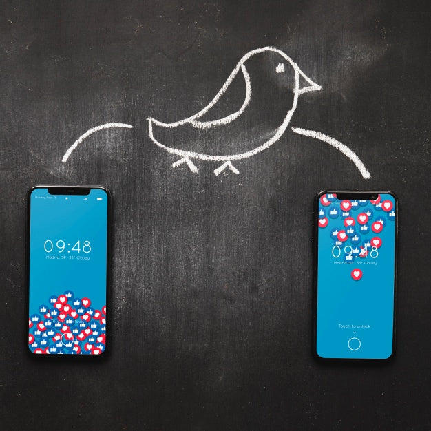 Smartphone Mockup With Internet Concept Psd