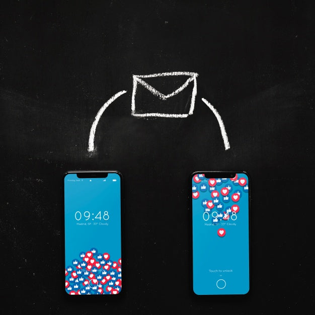 Smartphone Mockup With Internet Concept Psd