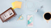 Smartphone Mockup With Post It Notes And Elements Psd