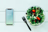 Smartphone Mockup With Salad Psd