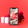 Smartphone Mockup With Valentine Concept Psd