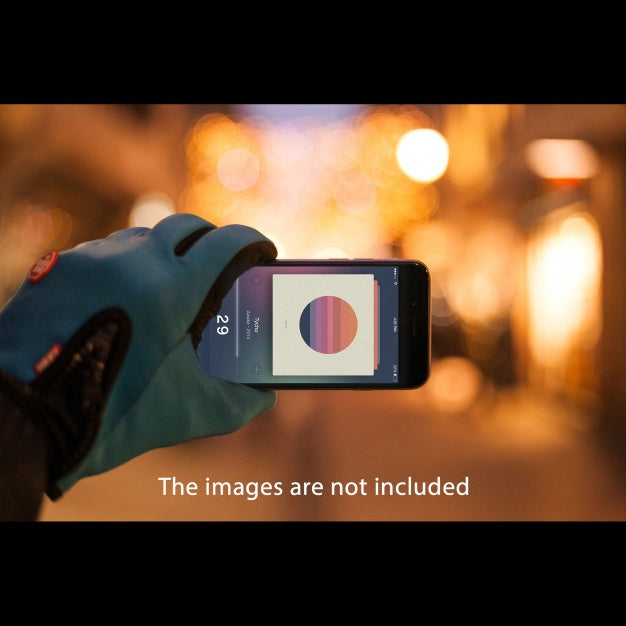 Smartphone On Blurred Background Mock Up Psd