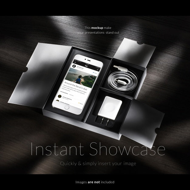 Smartphone Packaging Mockup Psd